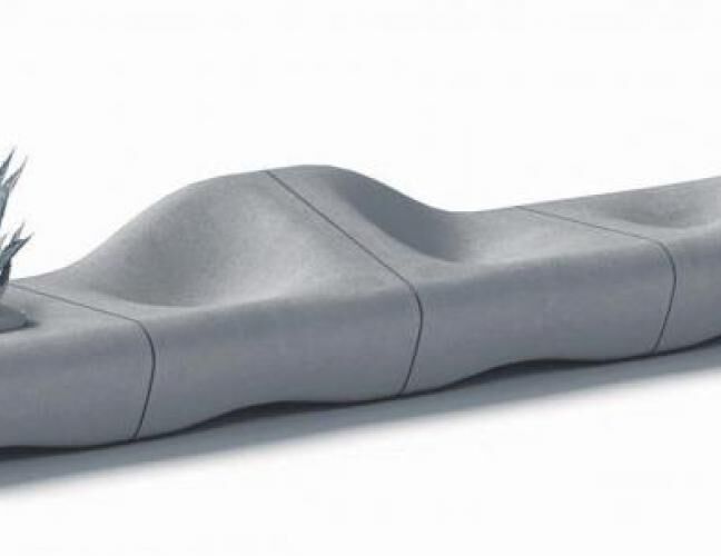 混凝土、沙丘椅