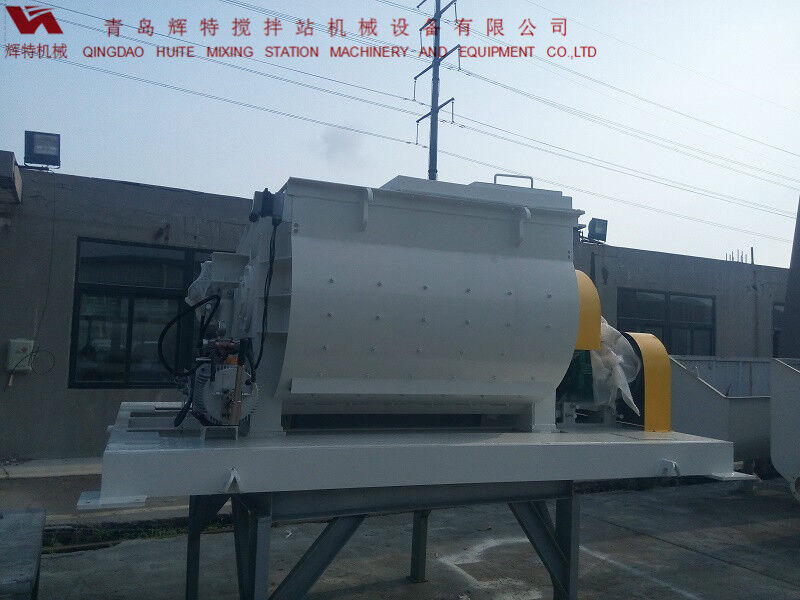 JS750攪拌臂采用偏心式設(shè)計(jì)，延長使用壽命，青島輝特機(jī)械